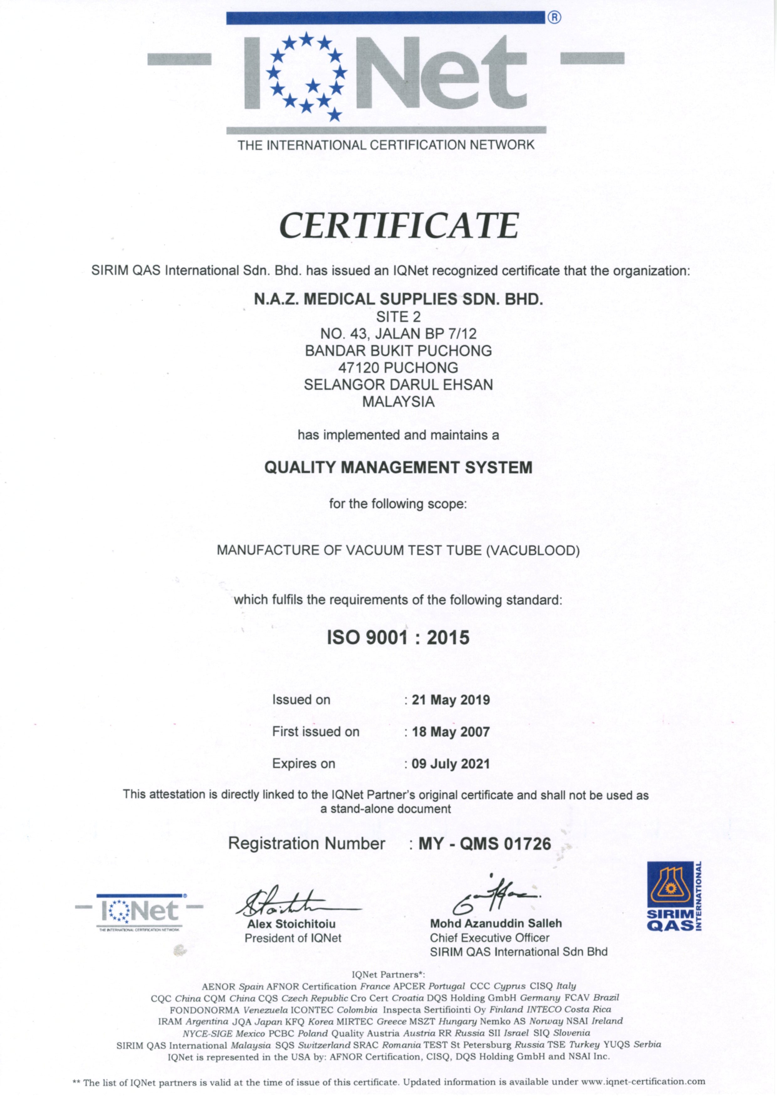 N.A.Z. Medical Supplies Sdn Bhd